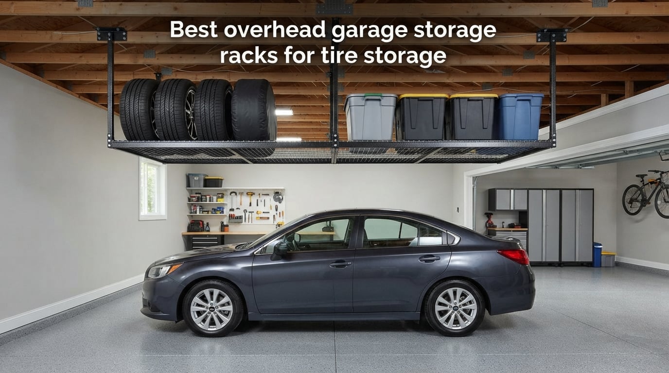 Best overhead garage storage racks for tire storage