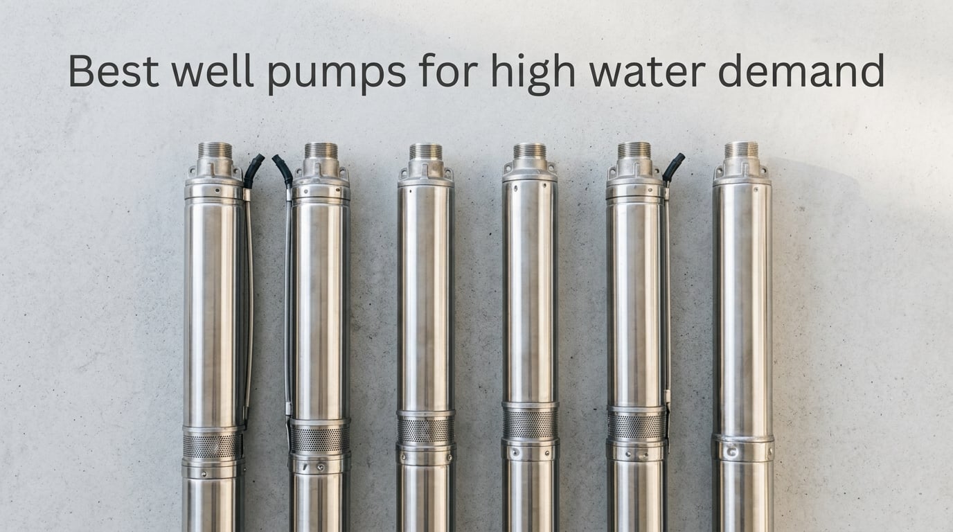 Best well pumps for high water demand