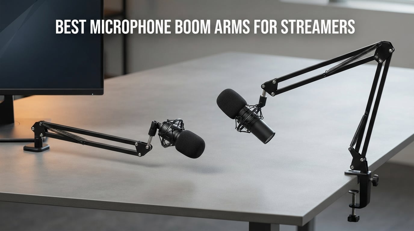 Best microphone boom arms for streamers
