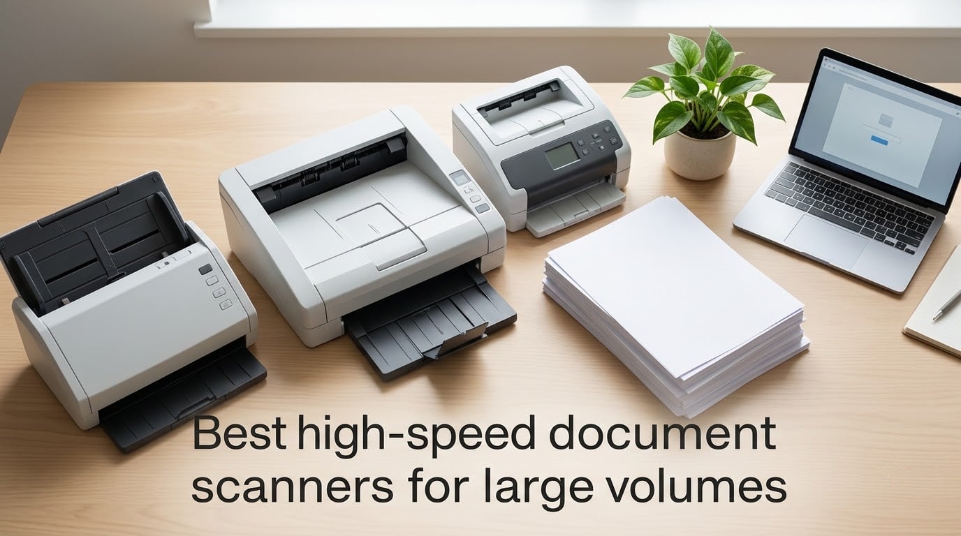Best high-speed document scanners for large volumes