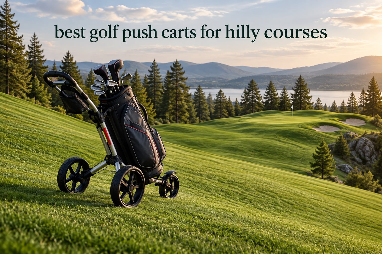 best golf push carts for hilly courses
