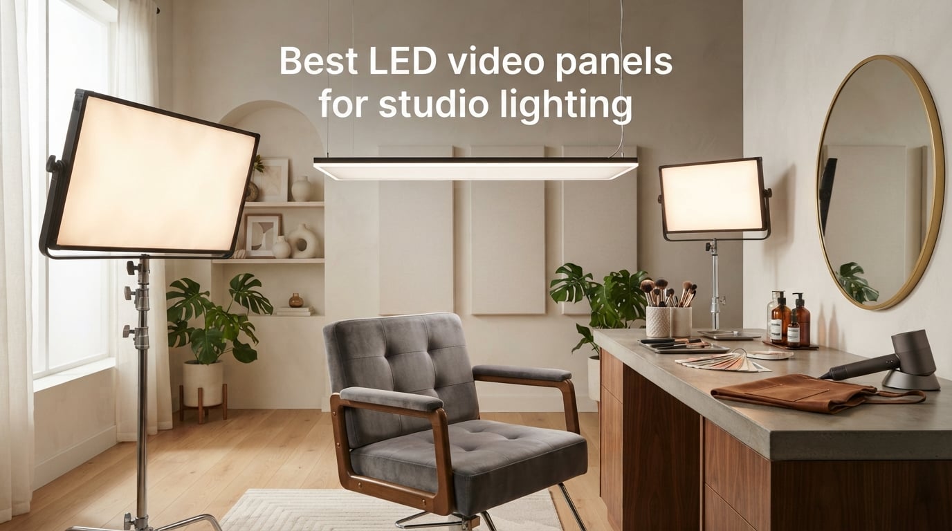 Best LED video panels for studio lighting