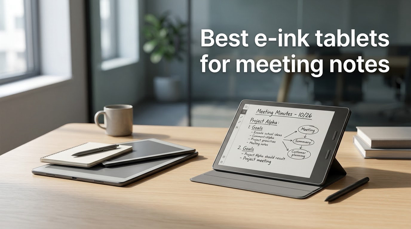 Best e-ink tablets for meeting notes