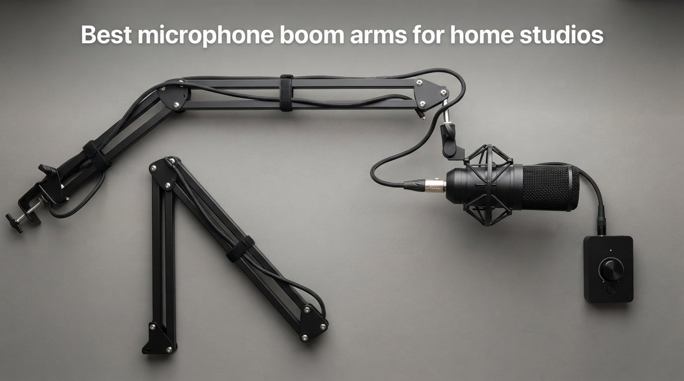 Best microphone boom arms for home studios