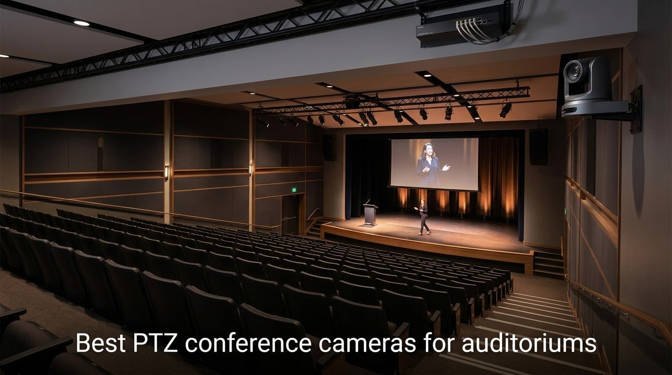 Best PTZ conference cameras for auditoriums