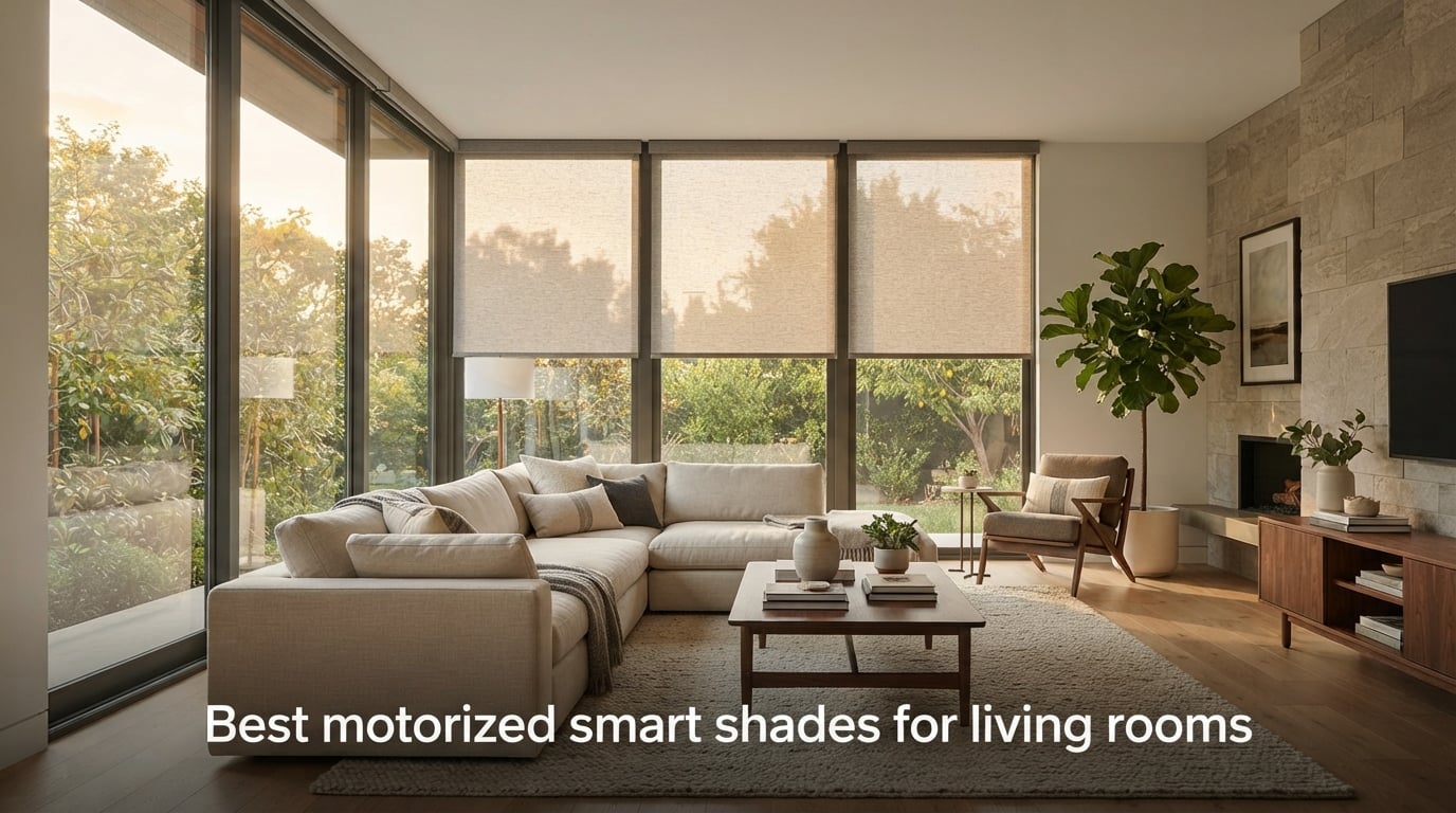 Best motorized smart shades for living rooms