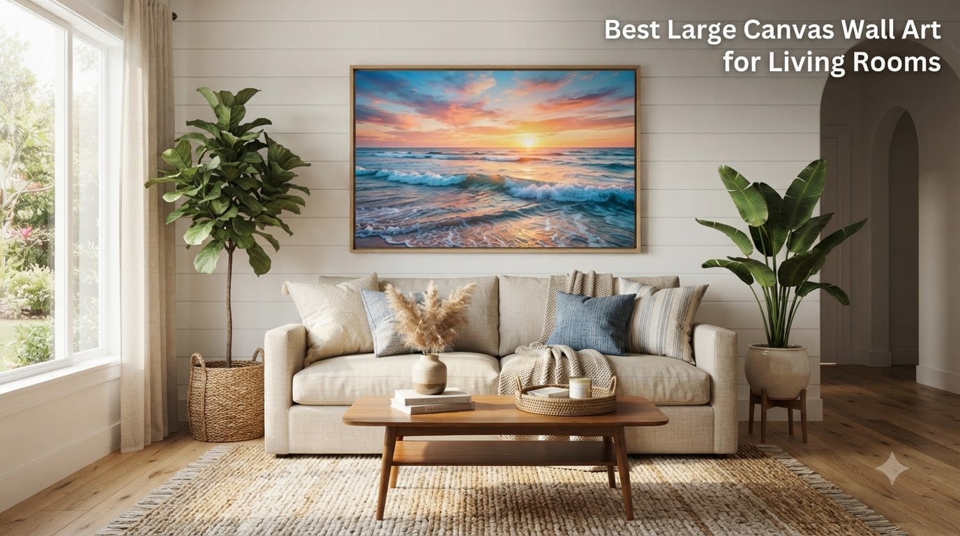 Best Large Canvas Wall Art for Living Rooms