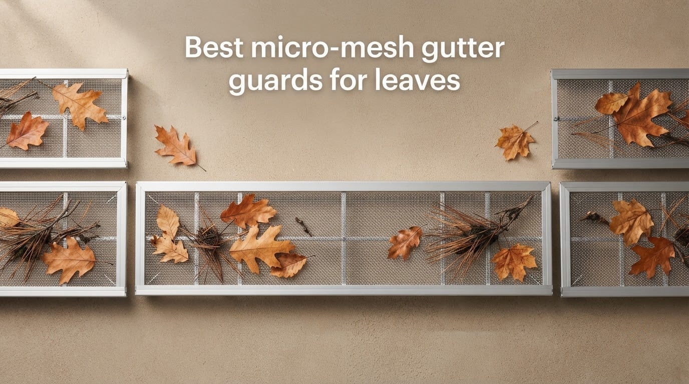 Best micro-mesh gutter guards for leaves