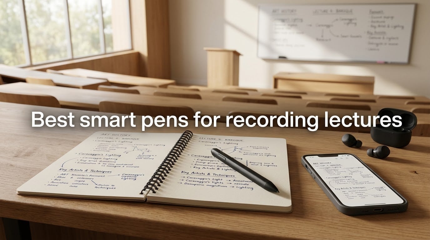 Best smart pens for recording lectures