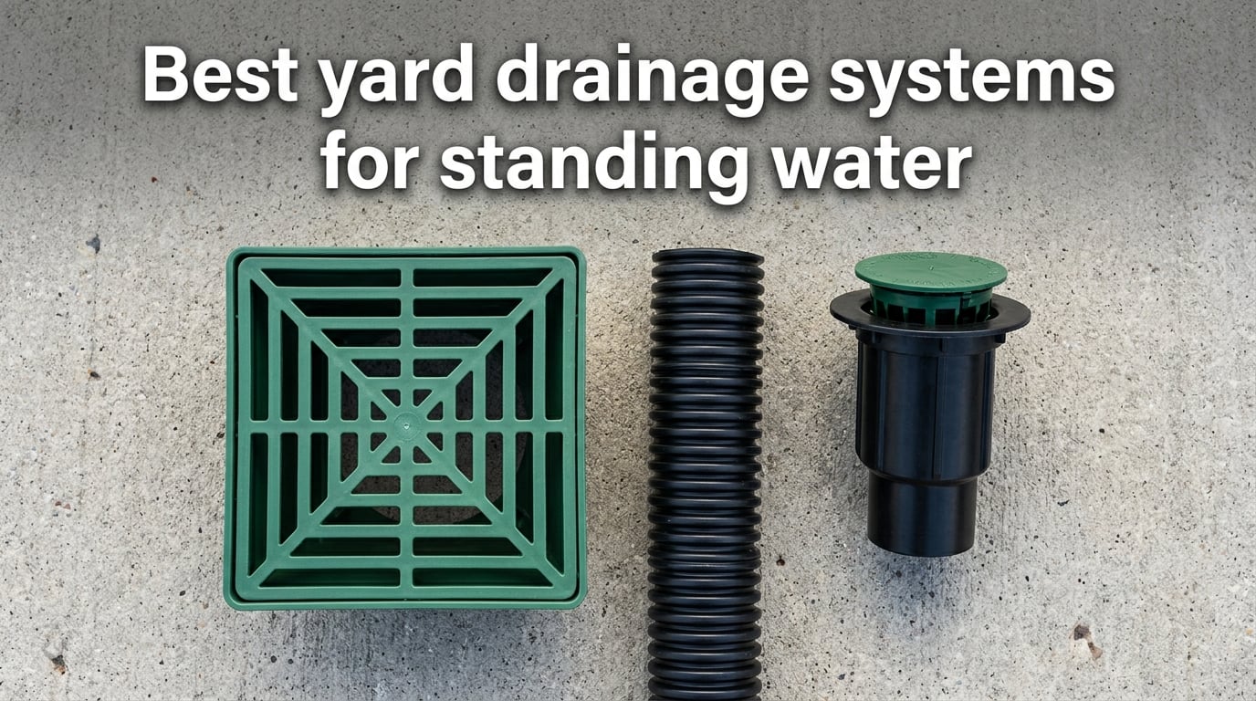 Best yard drainage systems for standing water