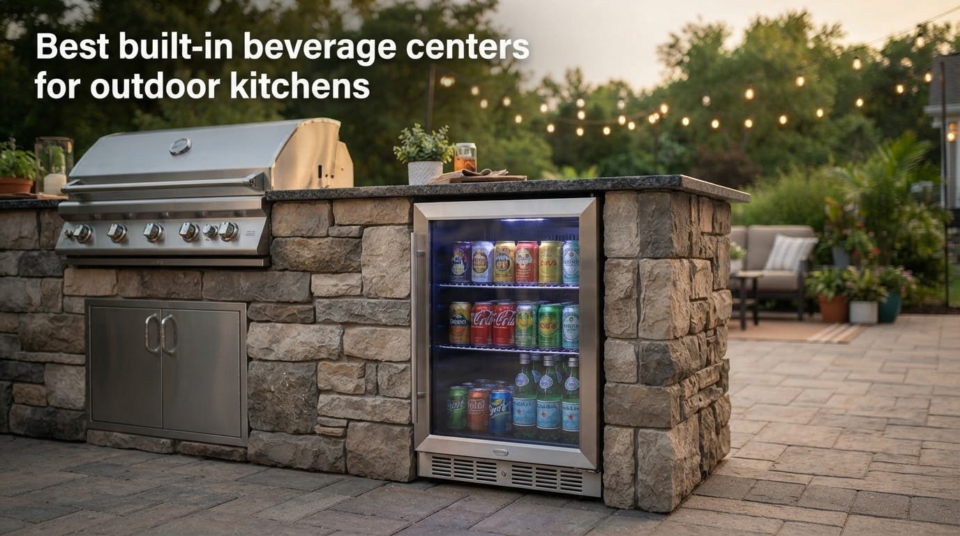 Best built-in beverage centers for outdoor kitchens