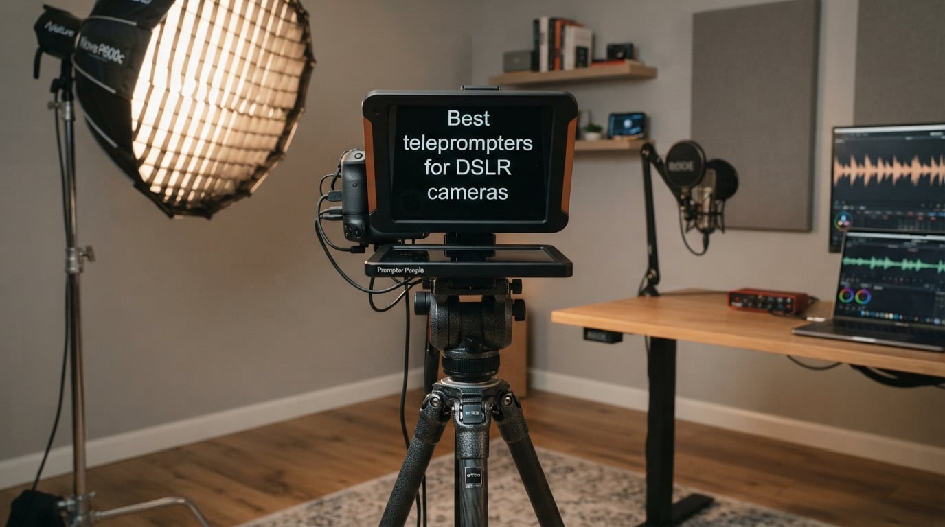 Best teleprompters for DSLR cameras