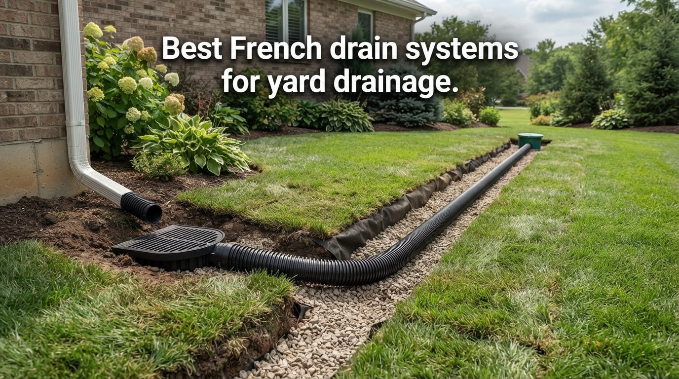 Best French drain systems for yard drainage