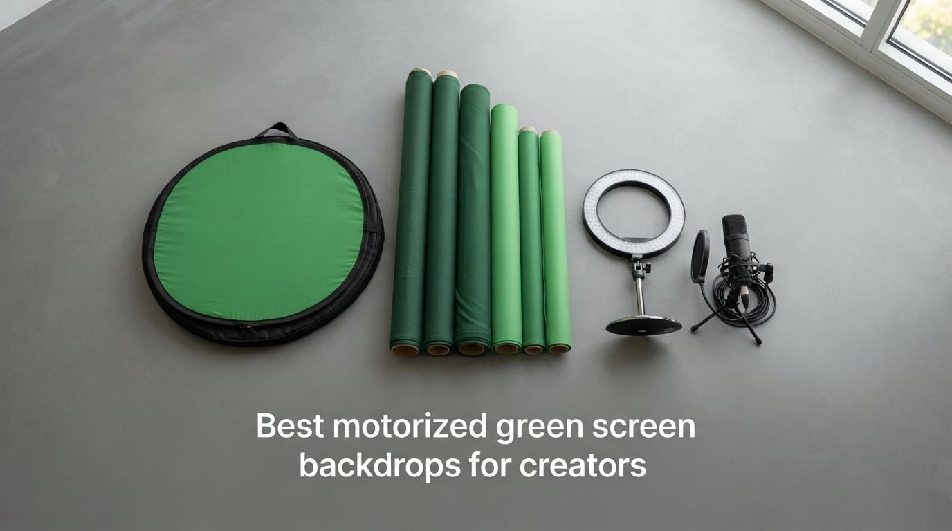 Best motorized green screen backdrops for creators