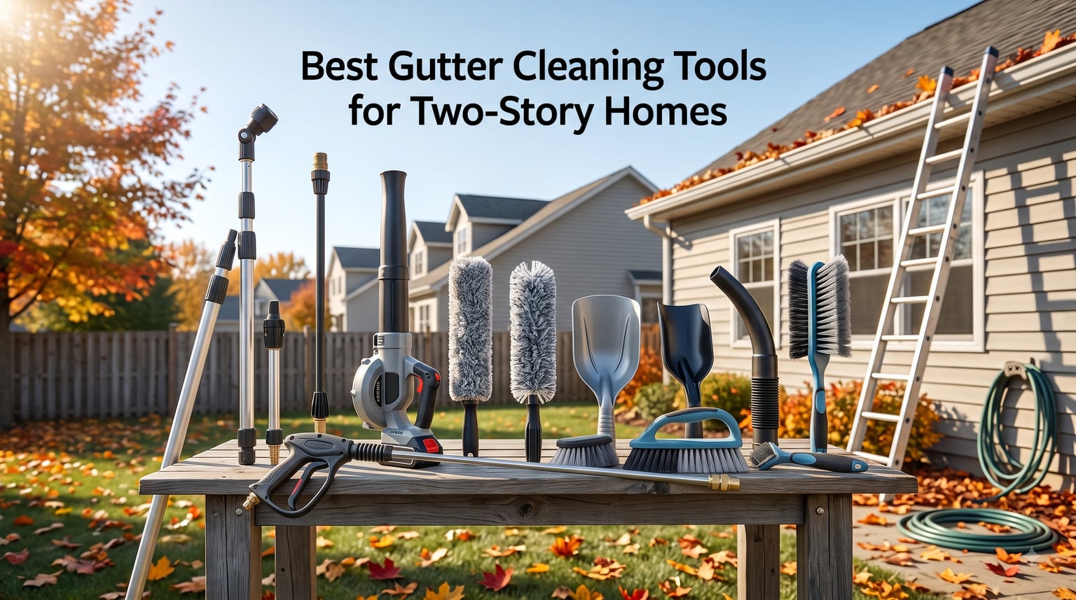 Best Gutter Cleaning Tools for Two-Story Homes