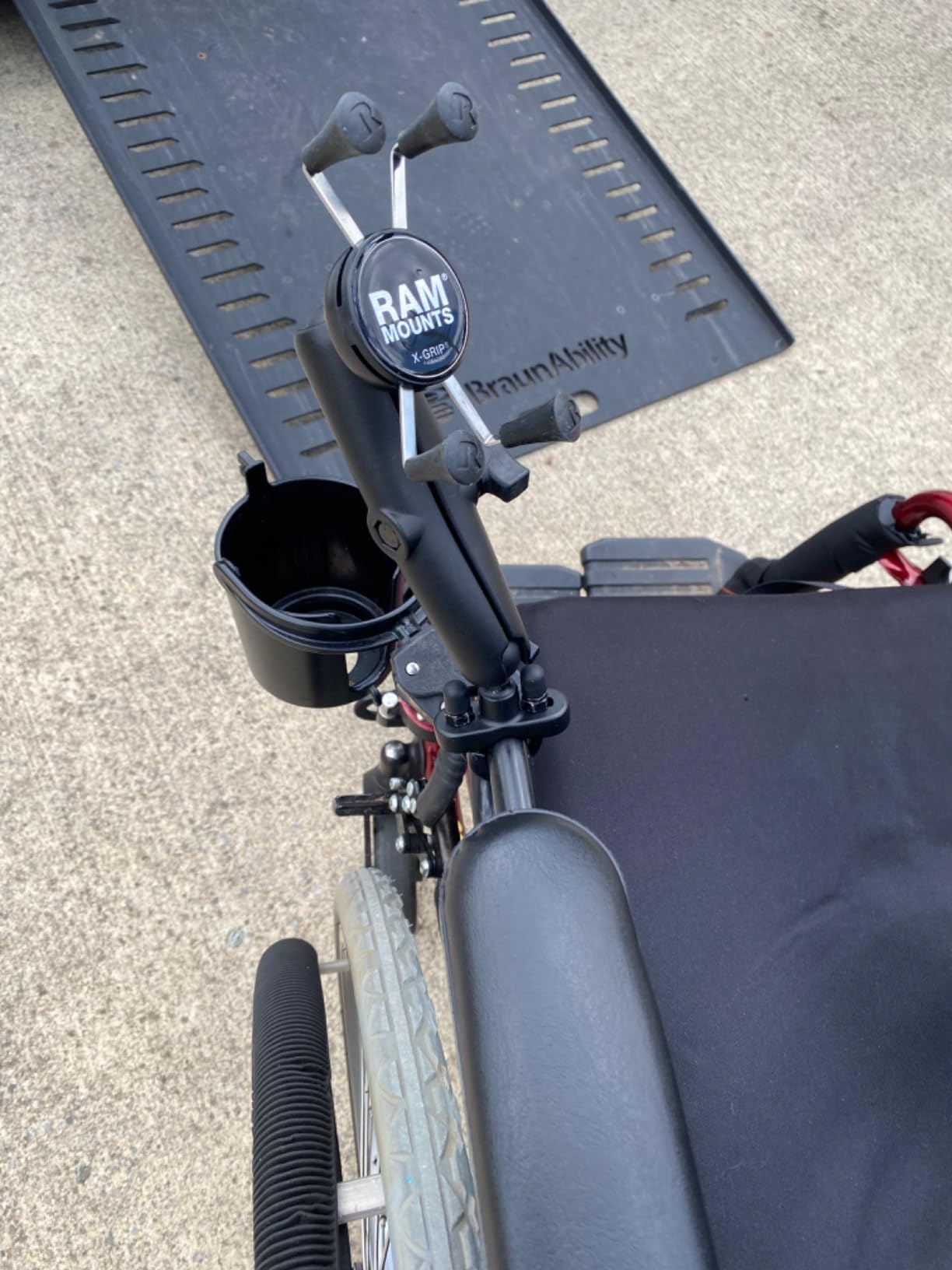 RAM MOUNTS X-Grip Phone Mount with U-Bolt Base and Medium Arm customer photo 2