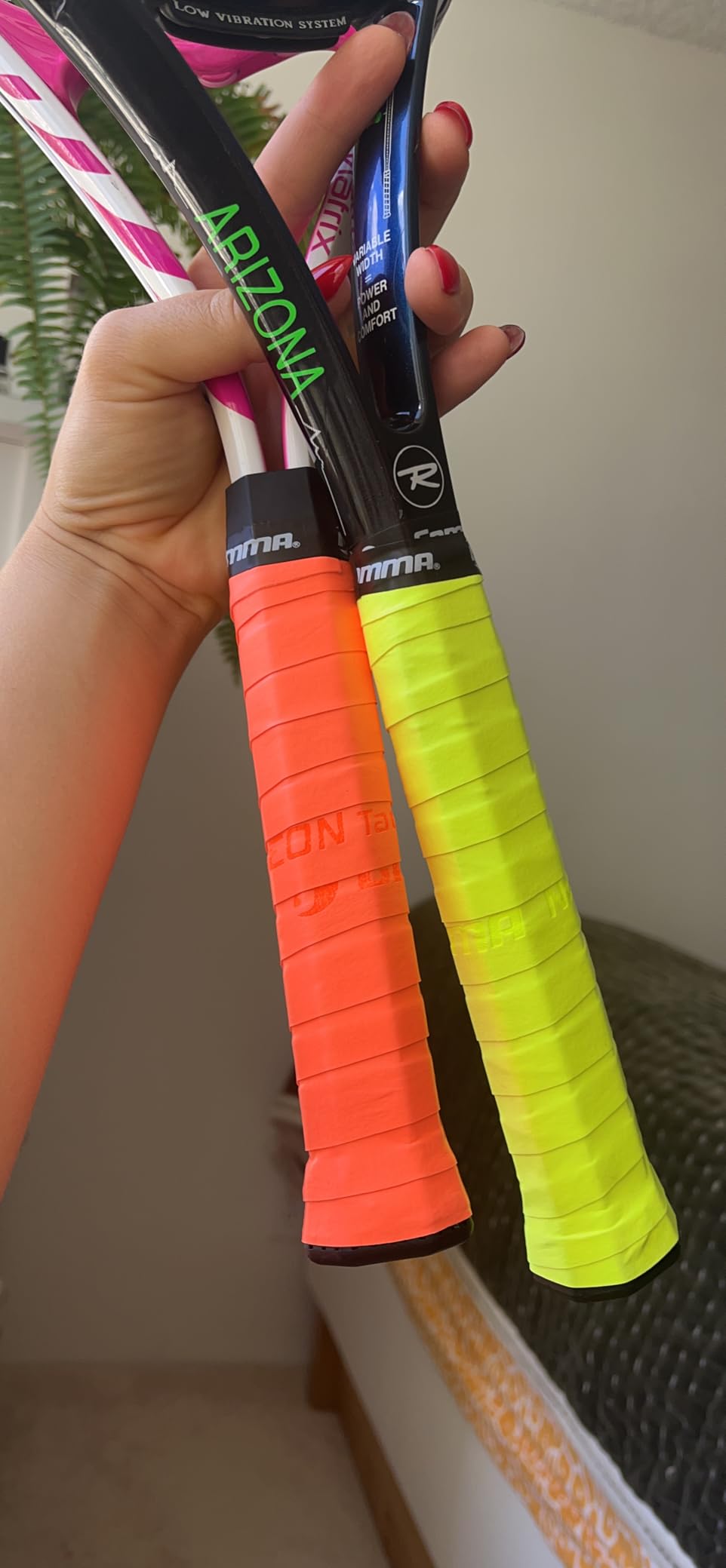 GAMMA Sports Neon Tennis Overgrips - High Performance and Moisture Wicking, Also for Pickleball, Padel, Racquet Sports OG – Dri, Safari, or Tac customer photo 1