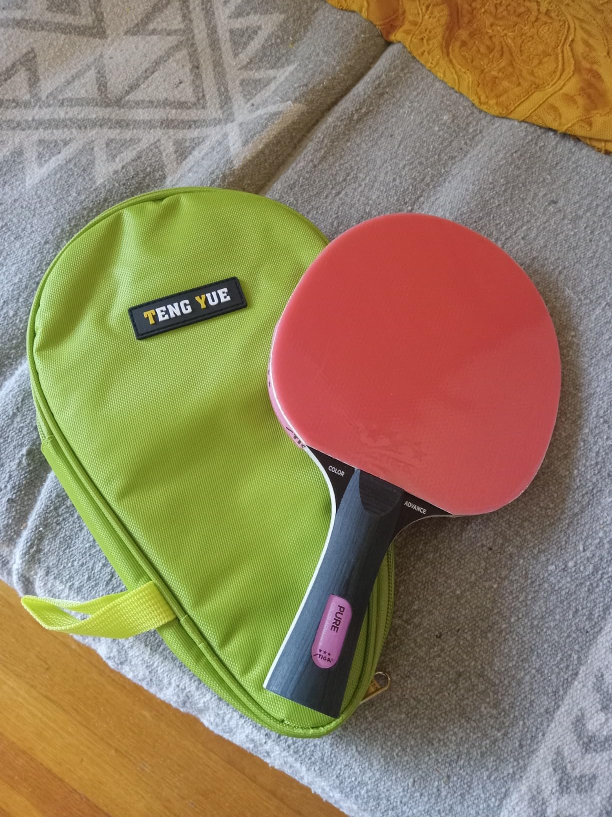 STIGA Pure Color Advance Performance-Level Table Tennis Racket (Yellow) customer photo 2