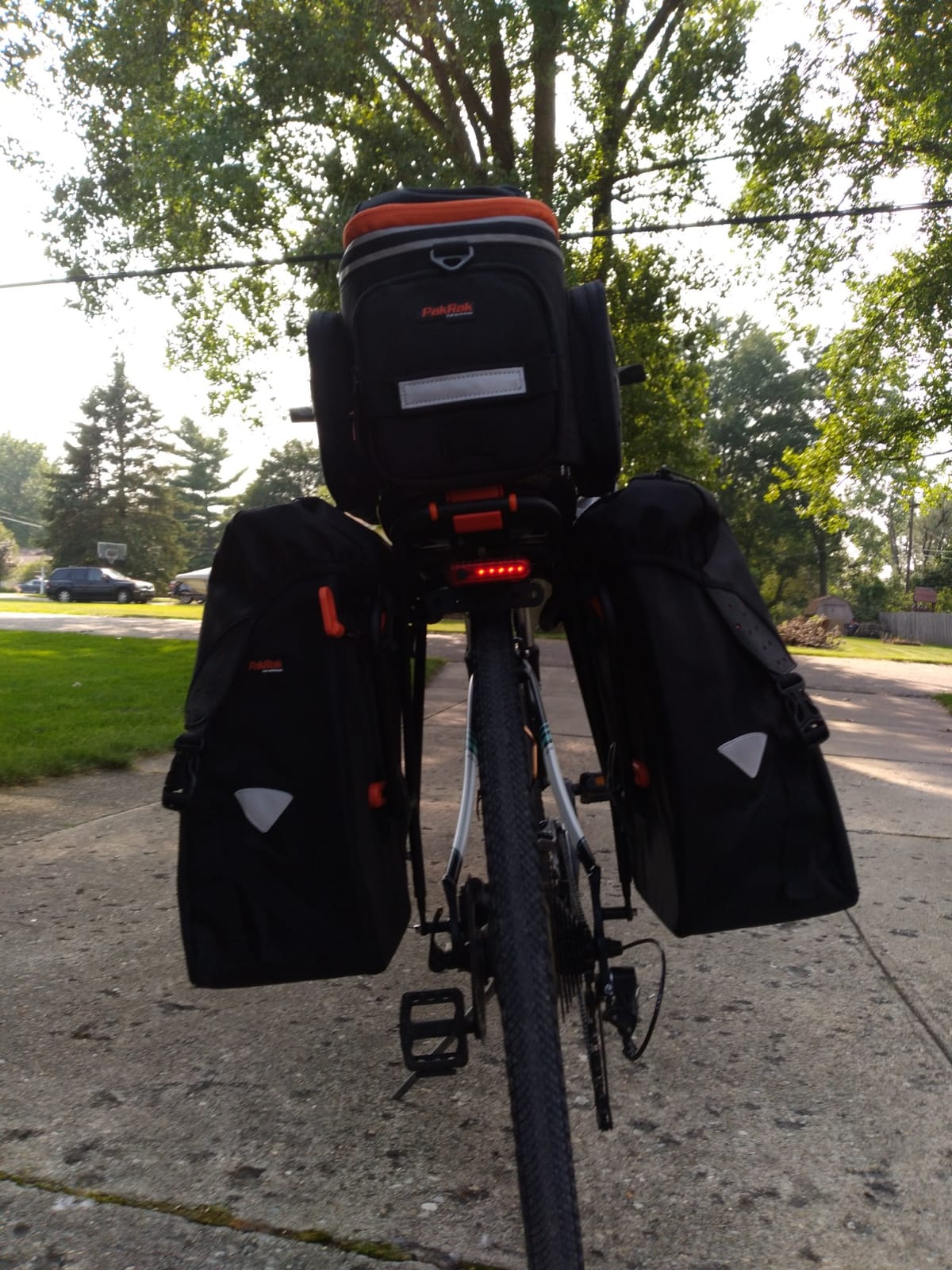 Ibera Bicycle Bag PakRak Clip-On Quick-Release All Weather Bike Panniers (Pair), Includes Rain Cover , Black customer photo 1