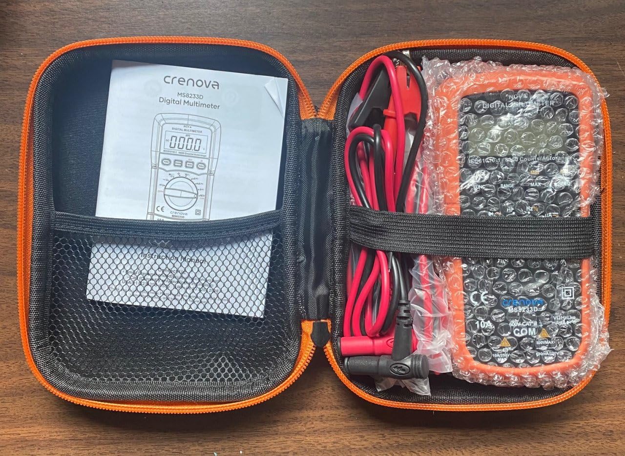 Crenova MS8233D Multimeter TRMS 6000 Counts Auto-Ranging Live Wire NCV customer photo 2
