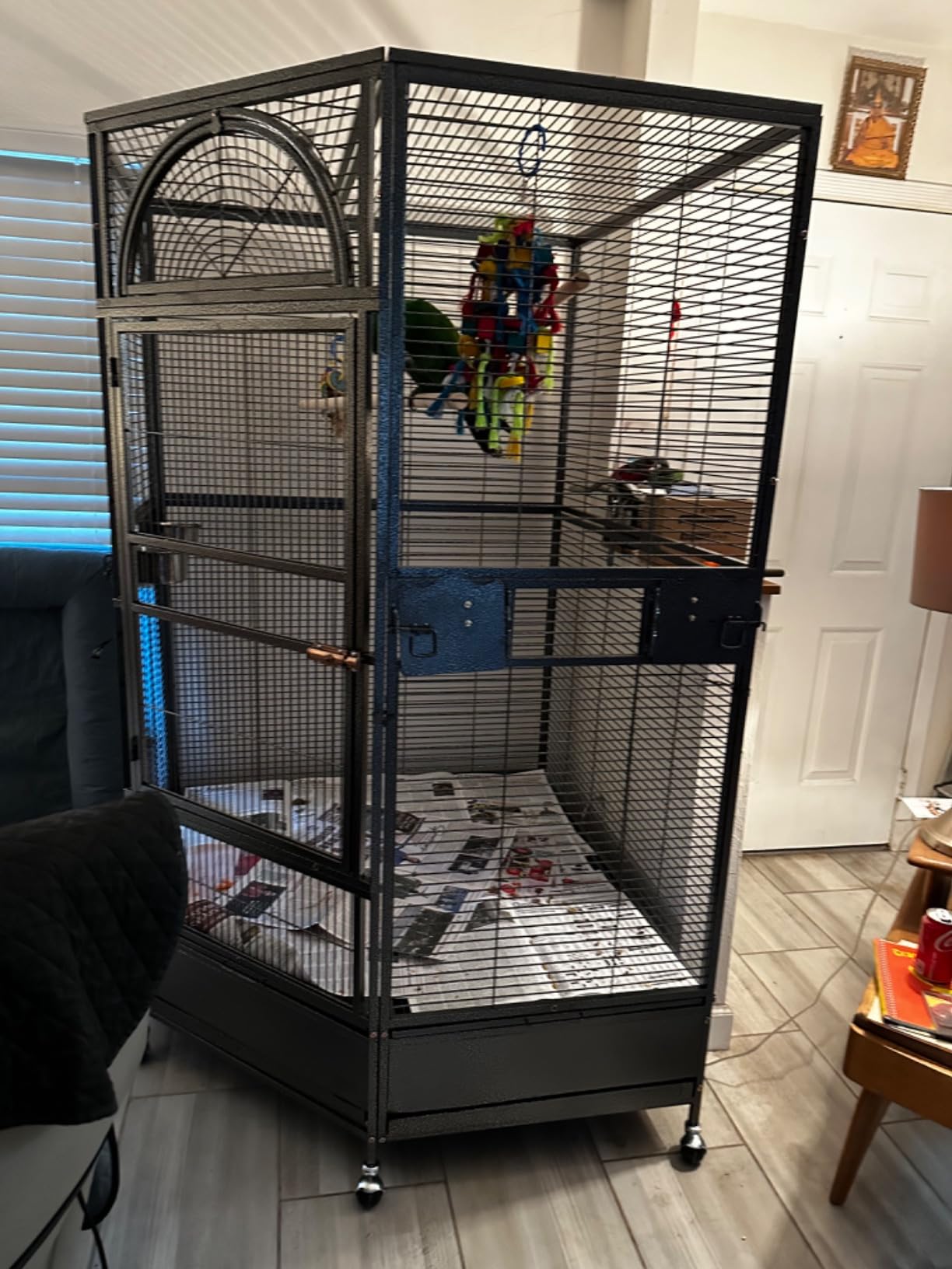 Parrot Escape Jumbo Corner Bird Cage Aviary (X-Large) customer photo 1