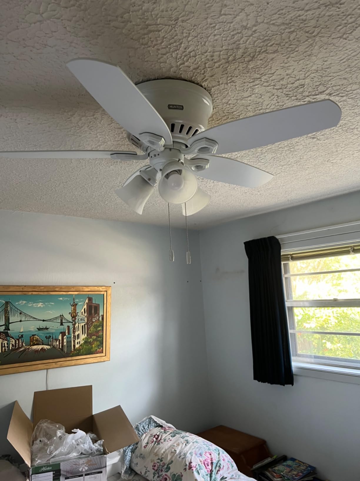 Hunter Builder, Indoor, Ceiling Fan, with LED Lights, 52 inch, New Bronze customer photo 1