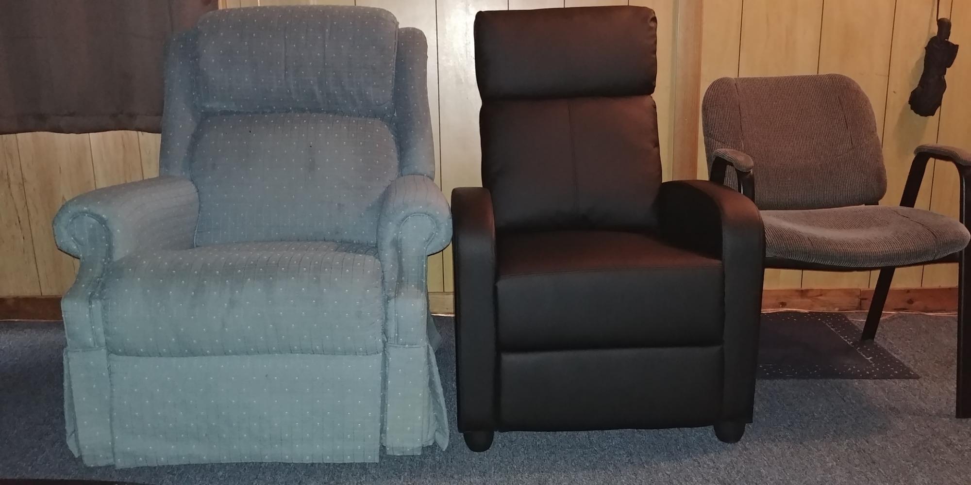 FDW | Recliner Chair | Without Massage Function | Black, PU Leather customer photo 2