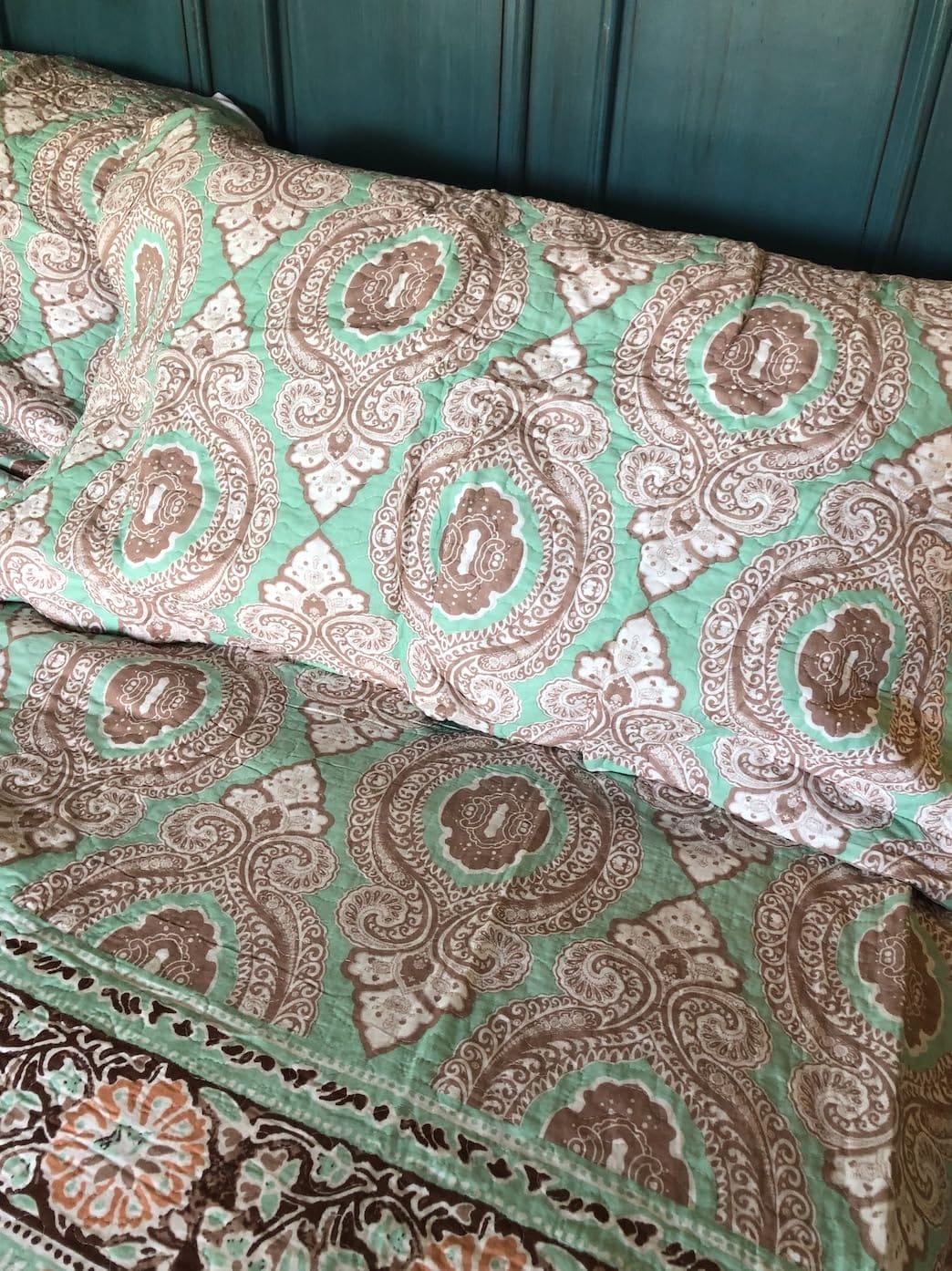 NEWLAKE Cotton Bedspread Quilt Sets-Reversible Patchwork Coverlet Set, European Gorgeous Floral Pattern, Queen Size customer photo 1