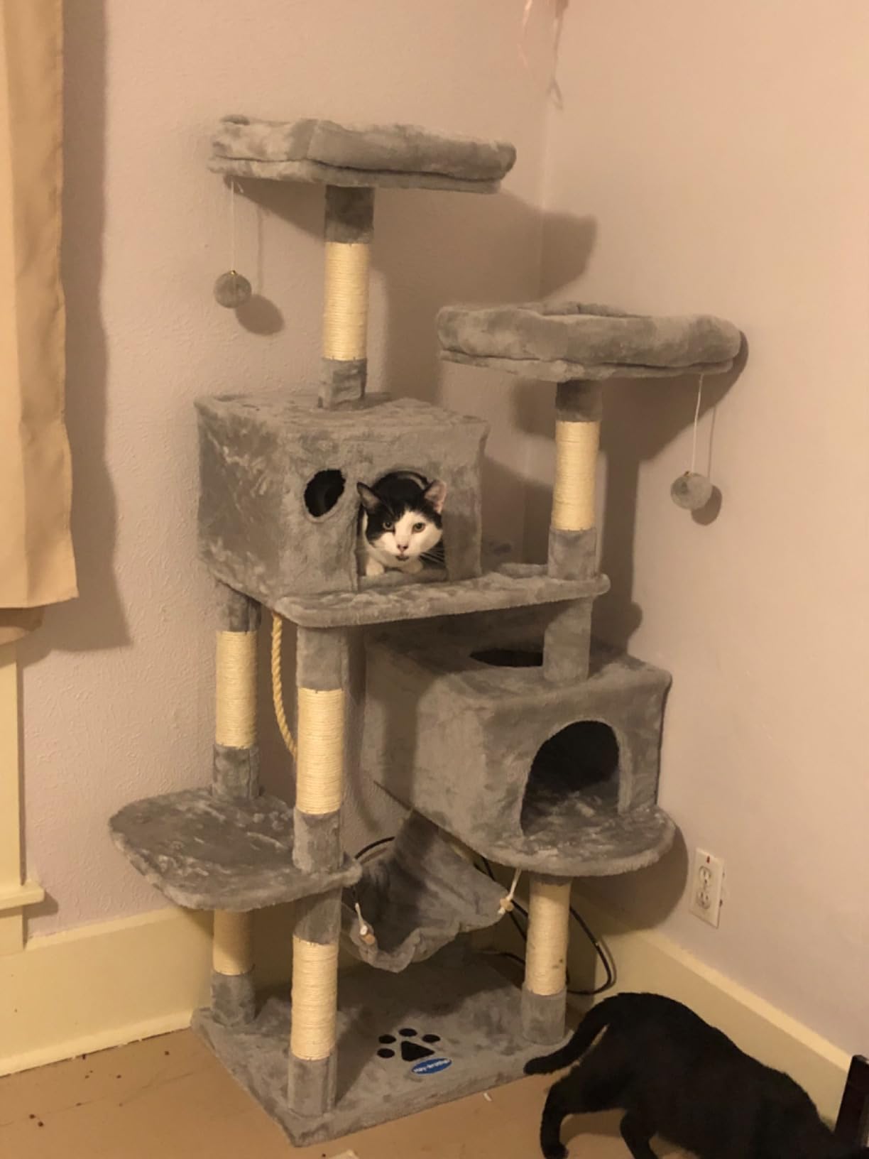 Hey-brother Cat Tree Tower with Sisal Scratching Posts, Big Condo, MPJ020W customer photo 1