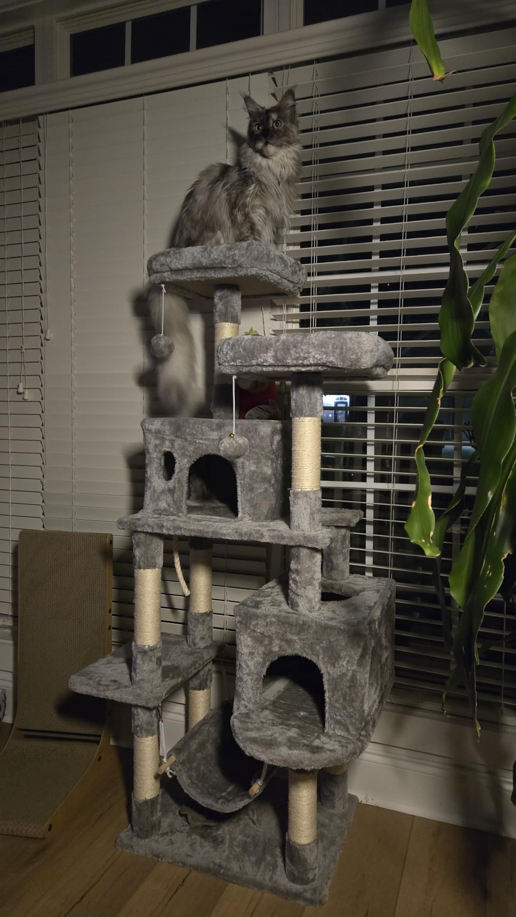 Hey-brother Cat Tree Tower with Sisal Scratching Posts, Big Condo, MPJ020W customer photo 2