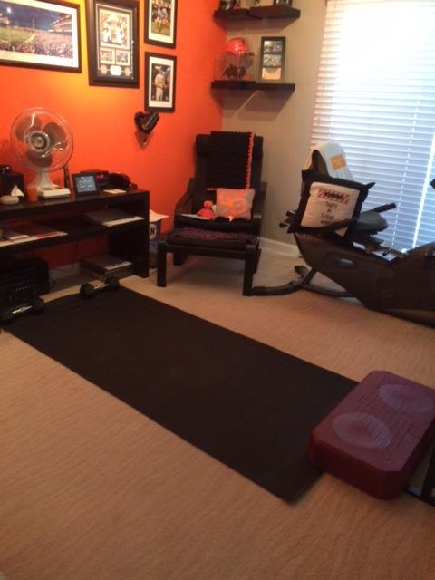 Fitvids High Density Home Gym Treadmill Exercise Bike Equipment Mat, 1/4