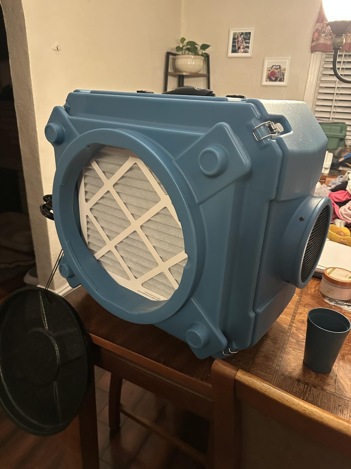 ALORAIR Air Scrubber with 3 Stage Filtration, Clean Shield Hepa 550, Blue customer photo 2