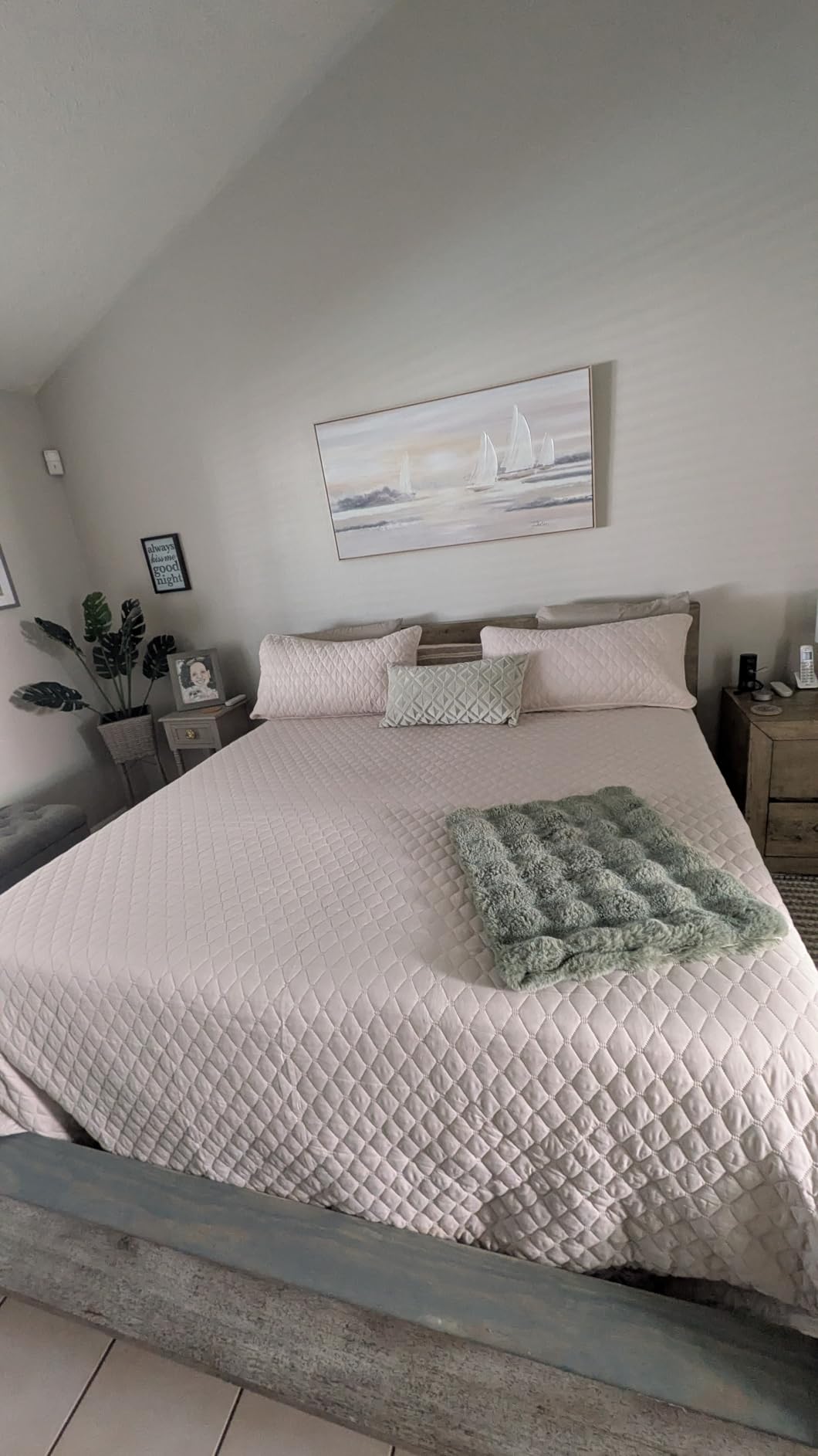 Exclusivo Mezcla Reversible Full Queen Quilt Bedding Set, Grey customer photo 1