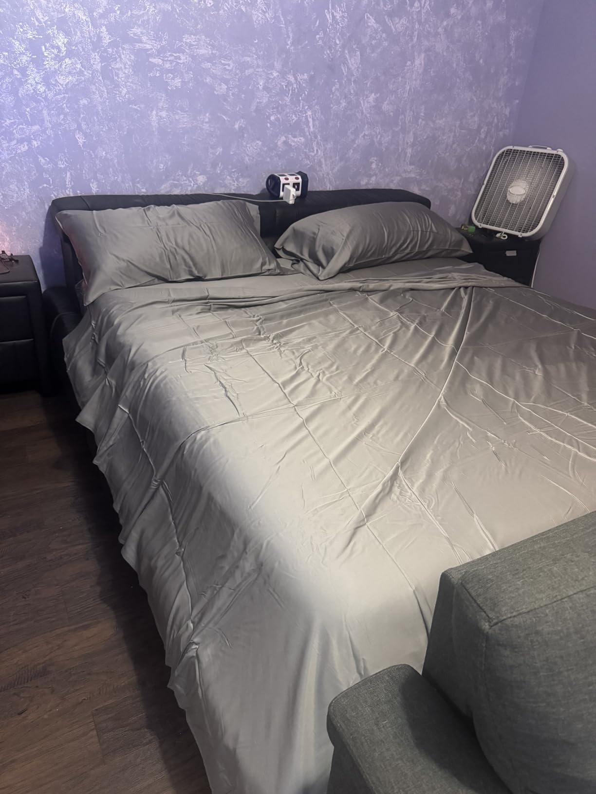 BAMPURE 100% Rayon from Bamboo Sheets Queen Size - 4pc Cooling Sheets Queen customer photo 2