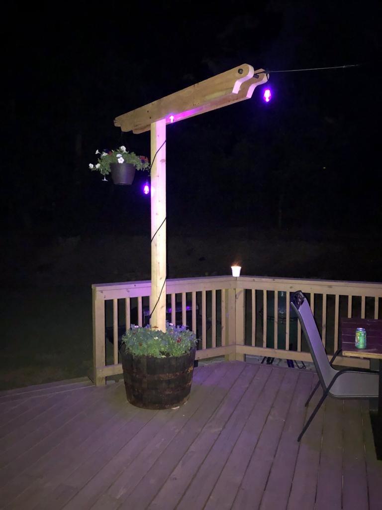 Mlambert 48FT Outdoor Patio RGB Cafe String Lights with Remote, Black customer photo 2