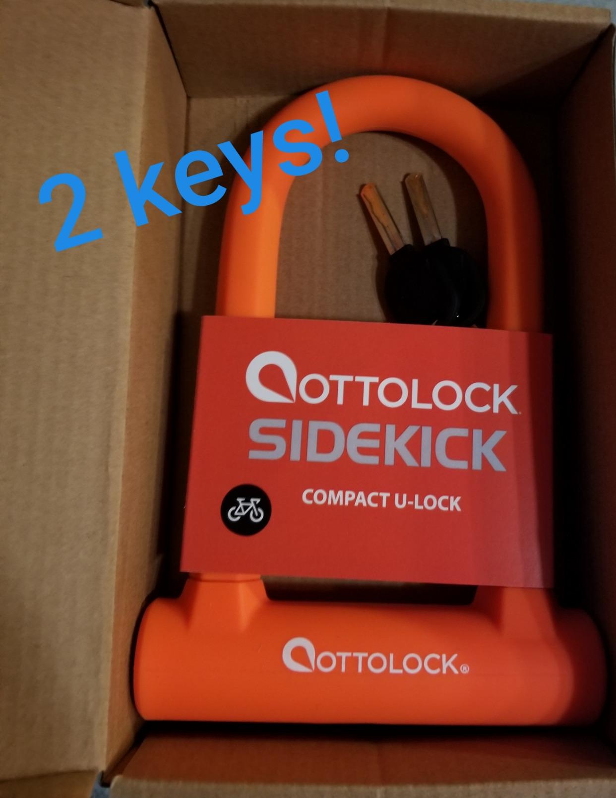 OTTOLOCK Sidekick Compact U-Lock, Orange customer photo 1