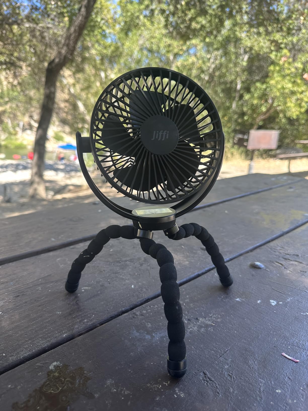 Koonie 5000mAh Portable Stroller Fan - 3-Speed Battery Operated, Flexible Clip-on Tripod, 360° Rotate Flexible Tripod,USB Rechargeable Cooling for Bike, Treadmill, Travel & Car Seat customer photo 1