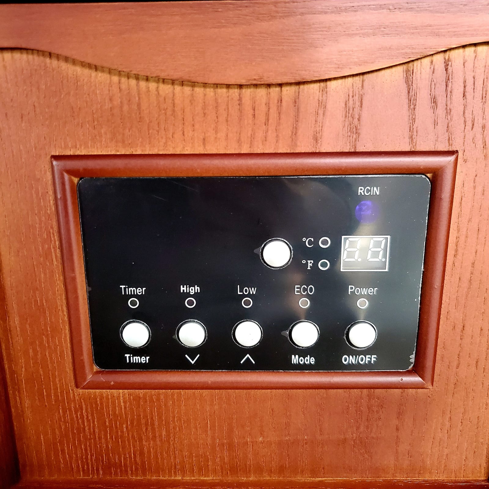 Electric Infrared Space Heaters for Indoor Room Use, LifePlus 1500W Box Space Heater with Wood Frame, Remote Control and Timer, Multiple Security Protections, Nice for Living Room Home Office customer photo 1
