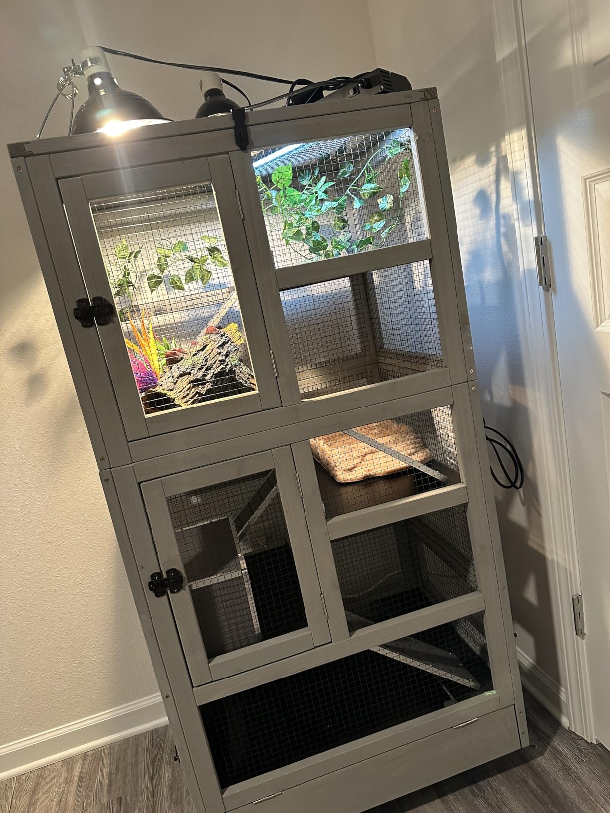 Aivituvin Ferret Cage Chinchilla Cage for Rat,Lizard,Squirrel, Chameleon,Gerbils and Other Small Animals customer photo 1