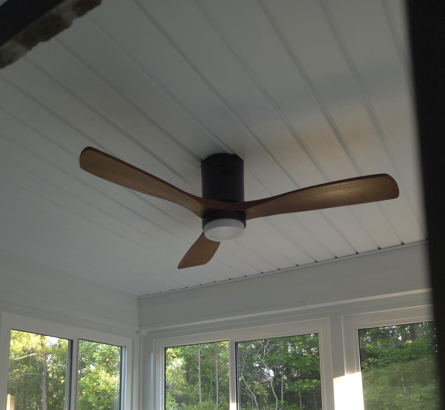 Sofucor 52 Inch Wood Ceiling Fans with Lights and Remote, Low Profile customer photo 2