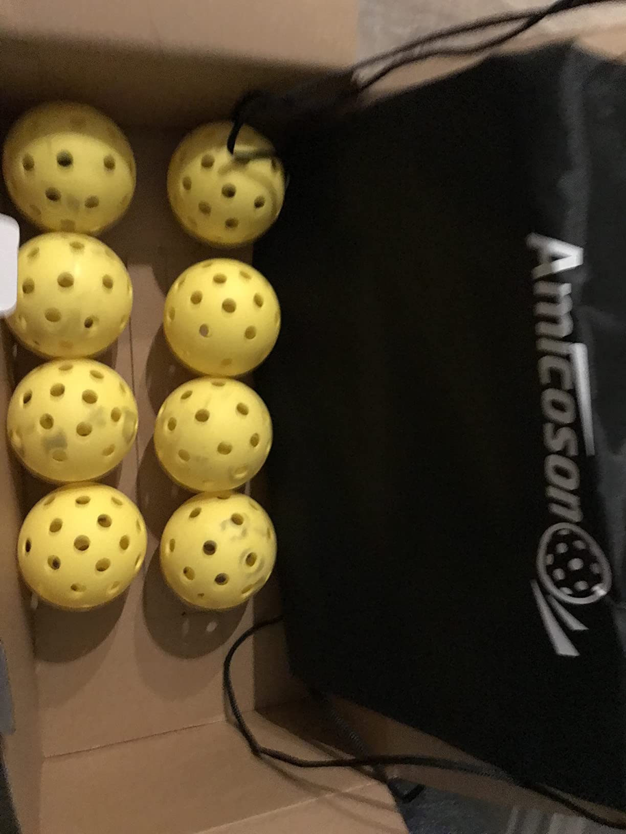 Amicoson Pickleball Paddles - Set of 4 Wooden Paddles, Indoor & Outdoor Balls, Ergonomic Grip, 8 Balls & 1 Carry Bag customer photo 1