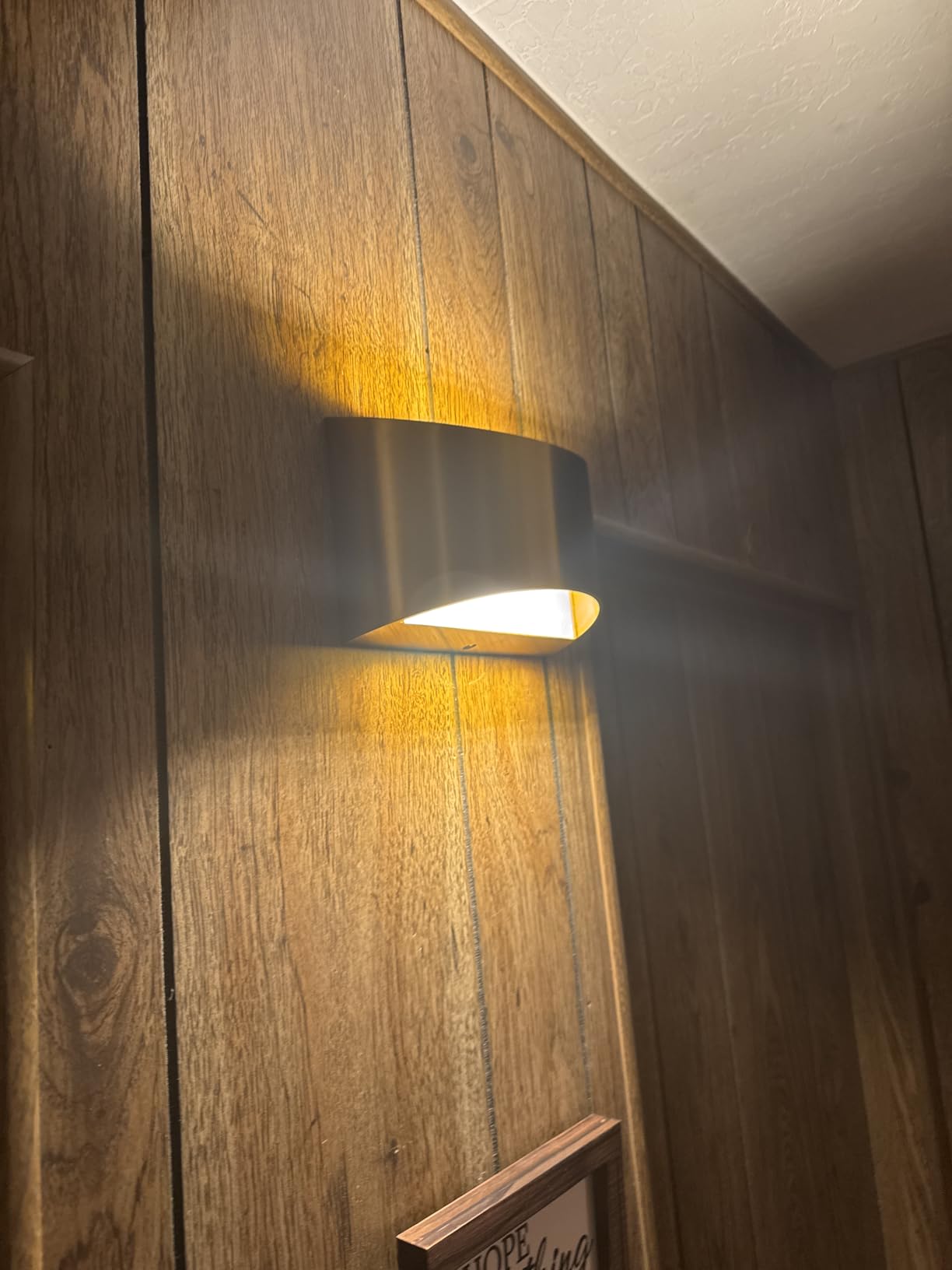 Aipsun Black Modern LED Wall Sconce Hardwired Indoor Wall Lights Set of 2 Up and Down Wall Mount Light for Living Room Bedroom Hallway Corridor Conservatory Warm White 3000K(with G9 Bulbs) customer photo 2