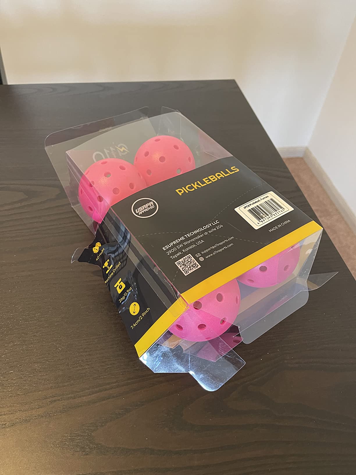 A11N S40 Outdoor Pickleball Balls- USA Pickleball Approved for Tournament Play, 3/6/12/50-Pack, Neon Green/Fuchsia/Tangerine customer photo 2