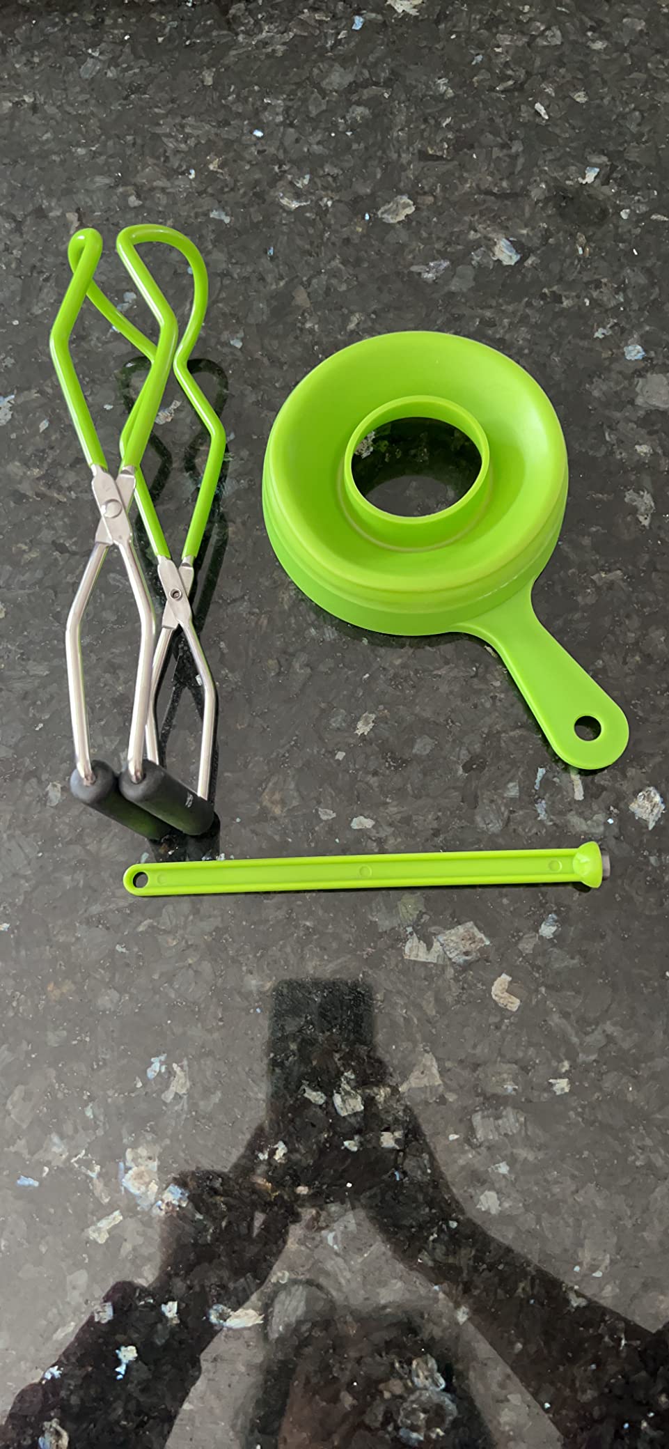 Supa Ant Canning Supplies Starter Kit (Food Grade) - Canning Kits Set for Beginners - 3 Pcs. Including Wide Mouth Jar Funnel, Magnetic Lid Lifter, Stainless Steel Jar Lifter (Assembled in USA) Green customer photo 2