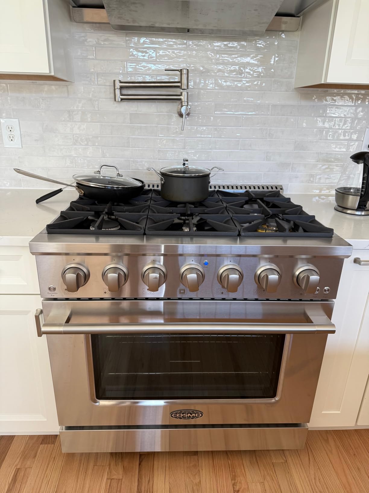 48 in. Vista Coll 6.6 cu ft 8 Burner Double Oven Gas Range, Stainless Steel customer photo 2