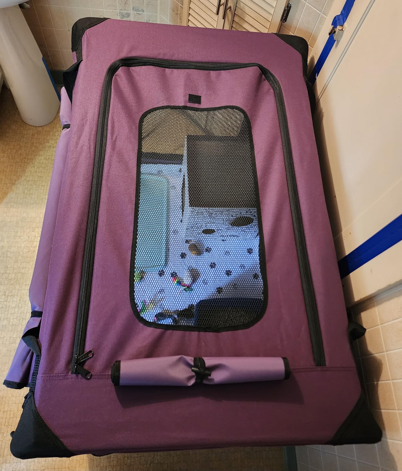 EliteField 4-Door Folding Soft Dog Crate with Curtains (2-Year Warranty) customer photo 2