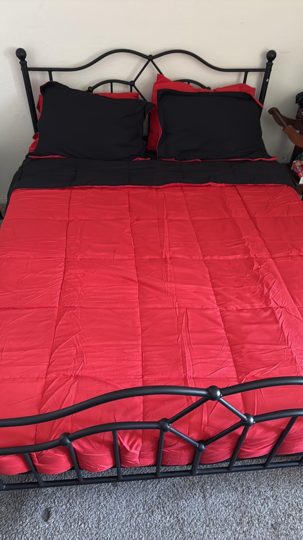 Anluoer Queen Comforter Set 7 Piece, Soft Bed in a Bag Queen Bedding Sets customer photo 2