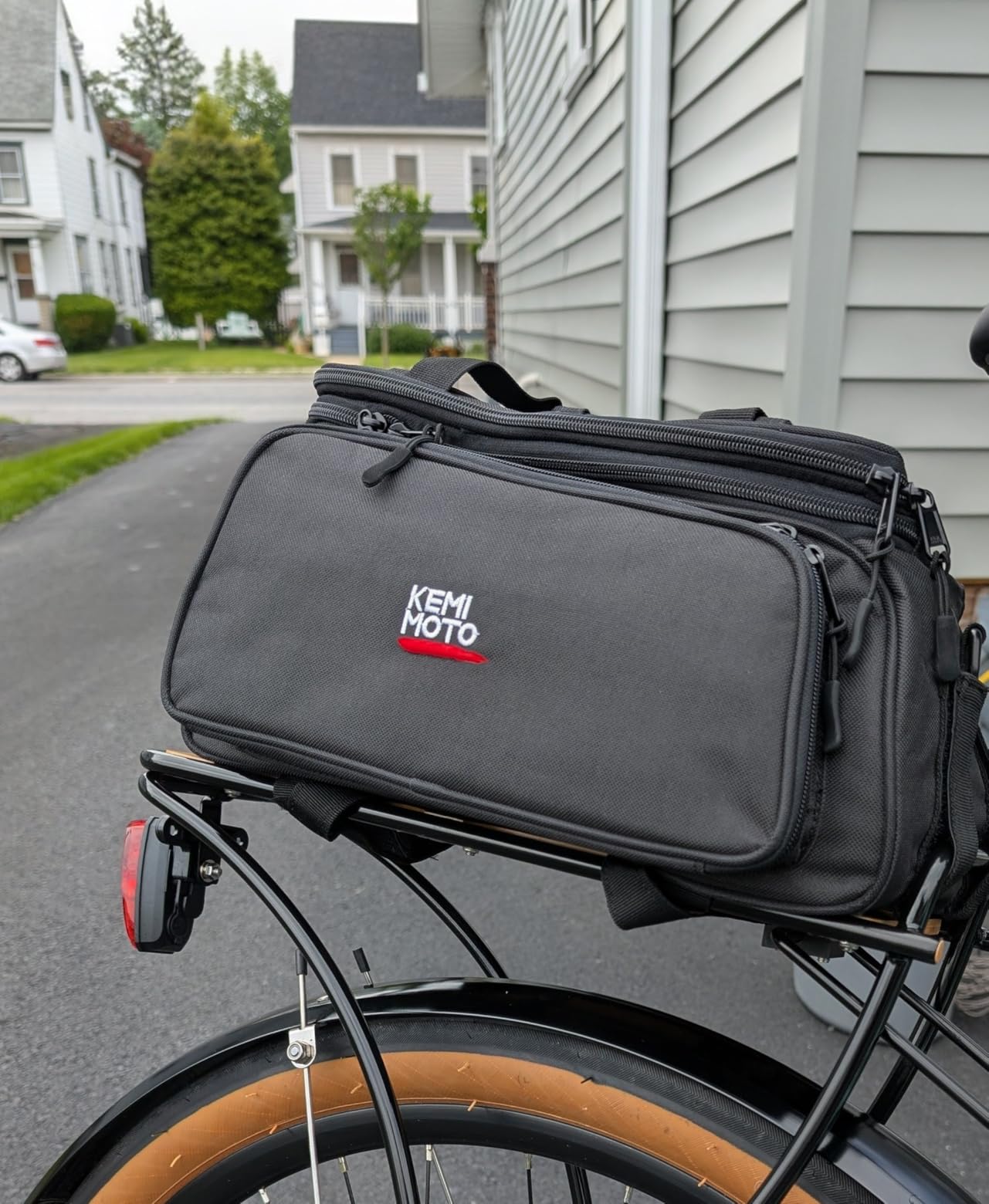 KEMIMOTO Bike Rear Rack Bag eBike Trunk Bag Expandable 20L Bicycle Pannier customer photo 2