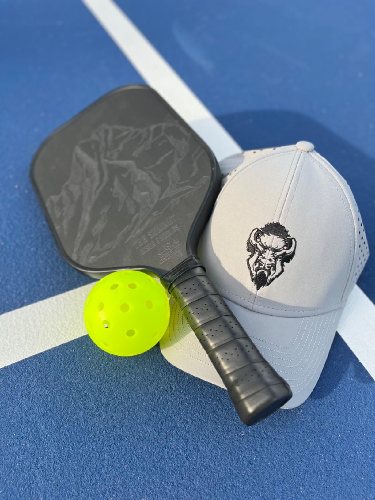 Carbon Fiber Pickleball Paddle - Raw Toray T700 Surface Provides Maximum Ball Spin | Elongated or Widened Pickleball Racket Shapes Available - Paddle Customization Kit Included customer photo 2