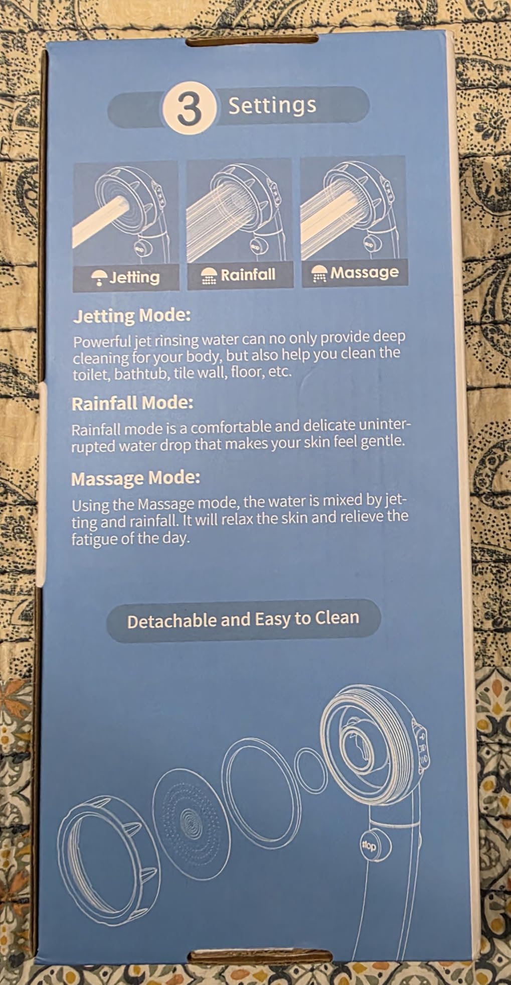 HANLIAN On/Off High Pressure Handheld Shower Head for RV Camper customer photo 1